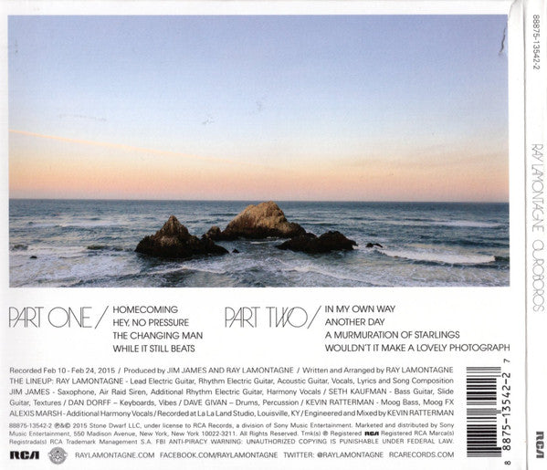 Ray Lamontagne : Ouroboros (CD, Album)