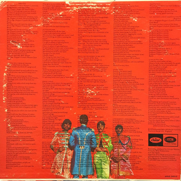 The Beatles : Sgt. Pepper's Lonely Hearts Club Band (LP, Album, Mono, Scr)