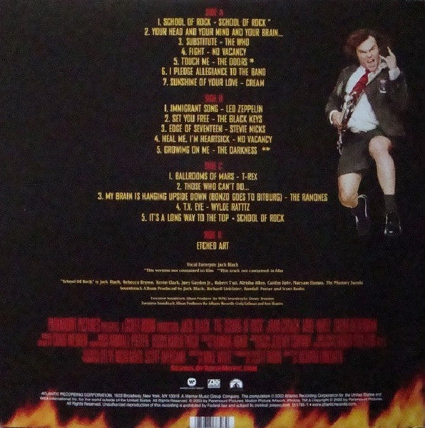 Various : School Of Rock (Music From And Inspired By The Motion Picture) (LP, Yel + LP, S/Sided, Etch, Red + Comp, RE, S/Edi)