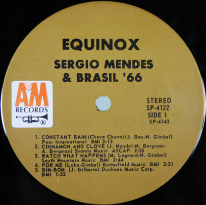 Sergio Mendes & Brasil '66* : Equinox (LP, Album, Pit)