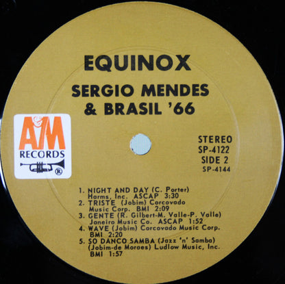 Sergio Mendes & Brasil '66* : Equinox (LP, Album, Pit)