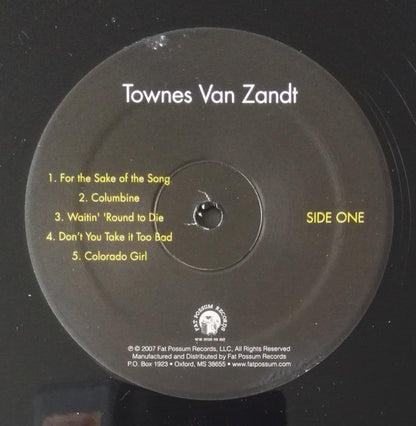 Townes Van Zandt : Townes Van Zandt (LP, Album, RE, RP)