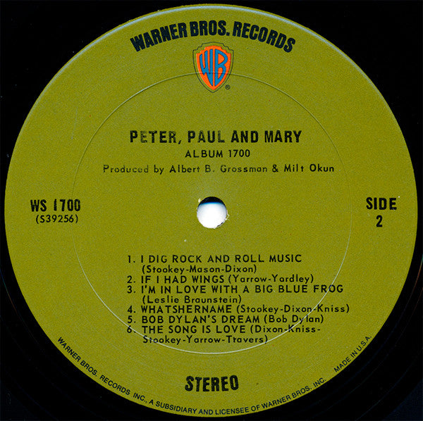 Peter, Paul And Mary* : Album 1700 (LP, Album, RP)