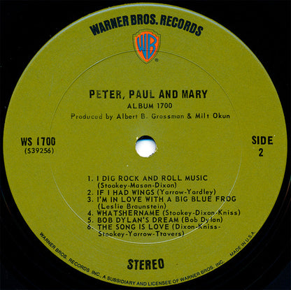 Peter, Paul And Mary* : Album 1700 (LP, Album, RP)