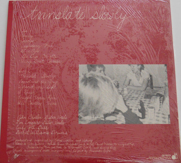 Zeitgeist (5) : Translate Slowly (LP, Album)