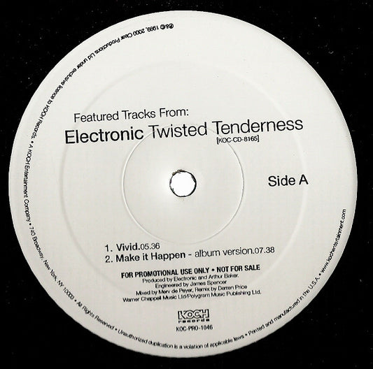 Electronic : Featured Tracks From: Electronic Twisted Tenderness (12", Promo, Smplr)