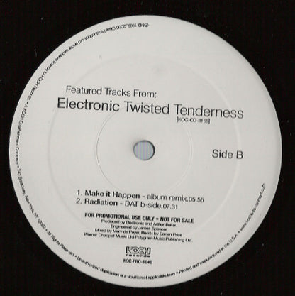 Electronic : Featured Tracks From: Electronic Twisted Tenderness (12", Promo, Smplr)