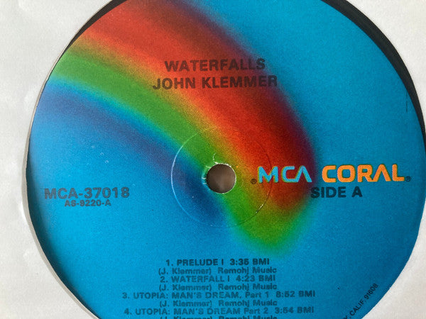 John Klemmer : Waterfalls (LP, Album, RE, Gat)