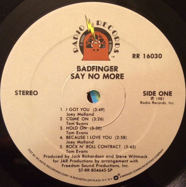 Badfinger : Say No More (LP, Album, SP )