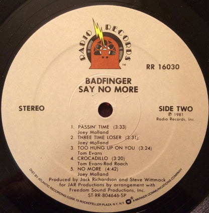 Badfinger : Say No More (LP, Album, SP )