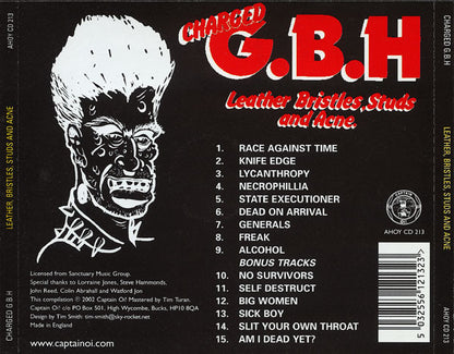 Charged G.B.H* : Leather, Bristles, Studs And Acne. (CD, Album, RE)