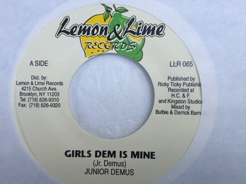 Junior Demus : Girls Dem Is Mine (7")