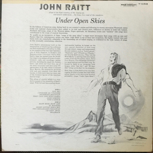 John Raitt : Under Open Skies (LP, Mono)