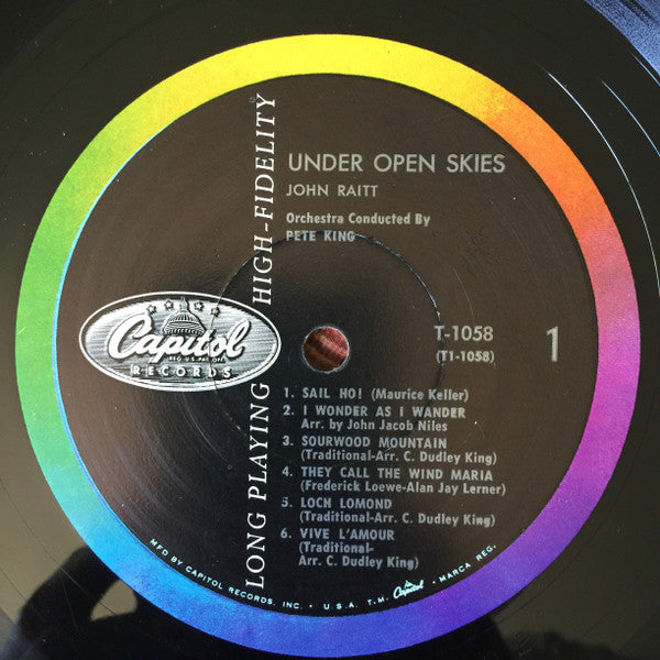 John Raitt : Under Open Skies (LP, Mono)