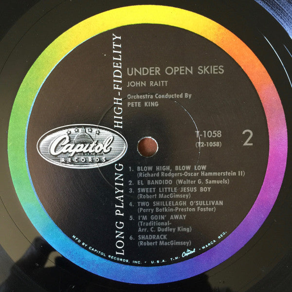 John Raitt : Under Open Skies (LP, Mono)