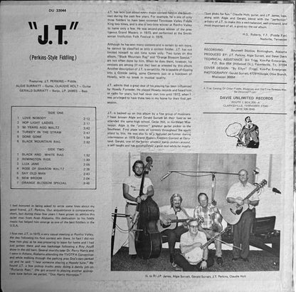 J. T. Perkins : "J.T." (Perkins-Style Fiddling) (LP, Album)