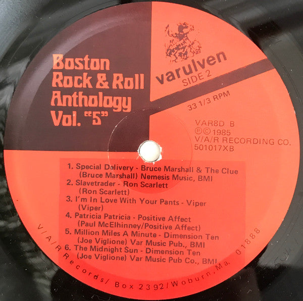 Various : Boston: Rock & Roll Anthology Volume #5 (LP, Comp)