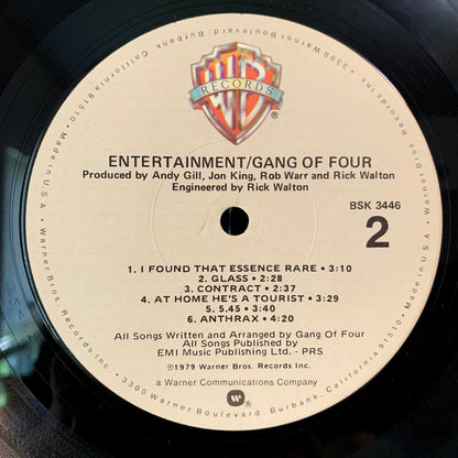 Gang Of Four : Entertainment! (LP, Album, Win)