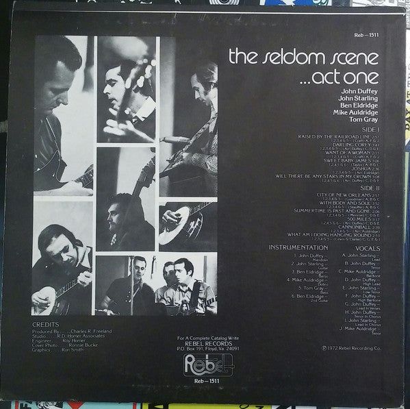 The Seldom Scene : Act 1 (LP, Album, RP)