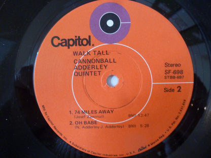 The Cannonball Adderley Quintet : Walk Tall (LP, Album, RE, Ora)