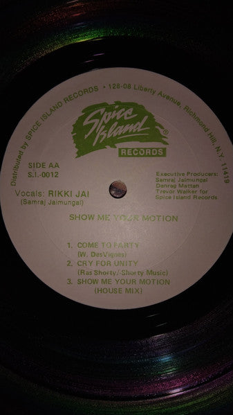 Rikki Jai : Show Me Your Motion (12", MiniAlbum)