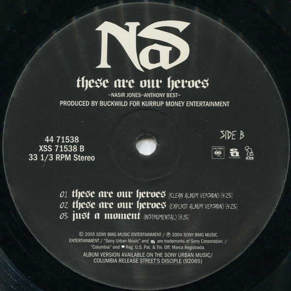 Nas : Just A Moment / These Are Our Heroes (12")