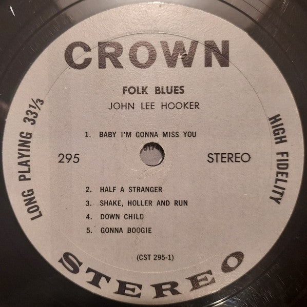 John Lee Hooker : Folk Blues (LP, Comp)