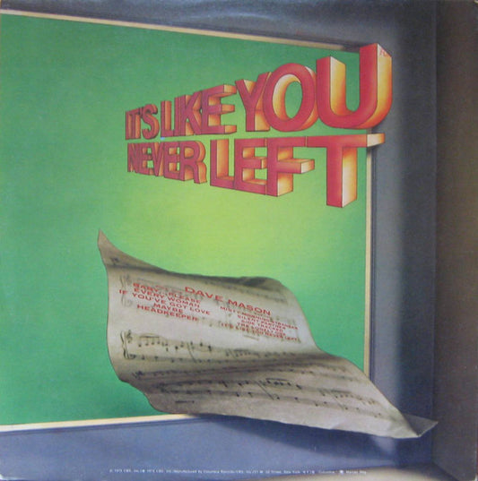 Dave Mason : It's Like You Never Left (LP, Album, Pit)