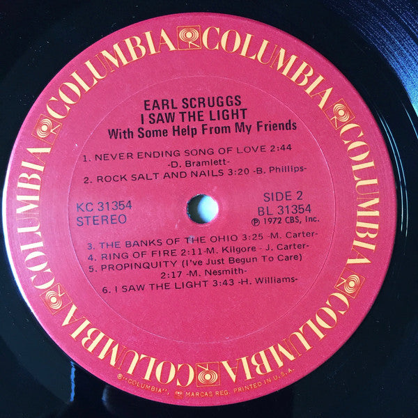 Earl Scruggs And The Earl Scruggs Revue : I Saw The Light With Some Help From My Friends (LP, Album)