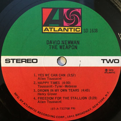 David "Fathead" Newman : The Weapon (LP, Album, PR)