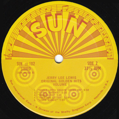 Jerry Lee Lewis : Original Golden Hits - Volume 1 (LP, Comp)