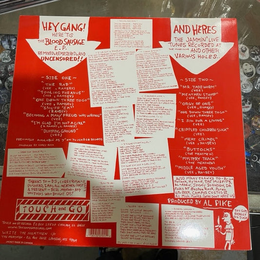 Meatmen : We're The Meatmen And You Suck (LP, RP)