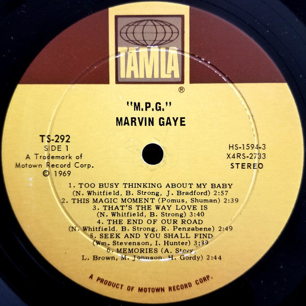 Marvin Gaye : M.P.G. (LP, Album, Ind)