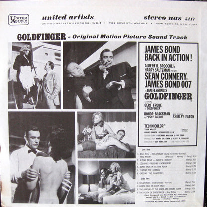 John Barry : Goldfinger (Original Motion Picture Score) (LP, Album, RE)