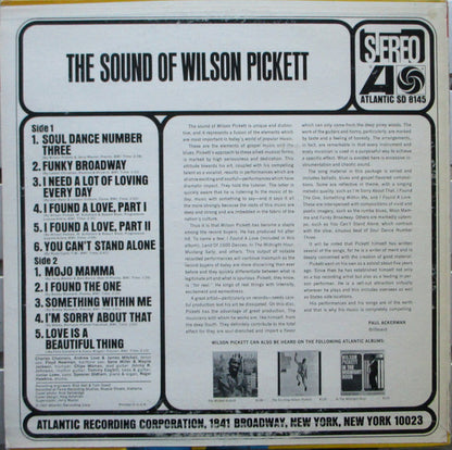 Wilson Pickett : The Sound Of Wilson Pickett (LP, Album, Pre)