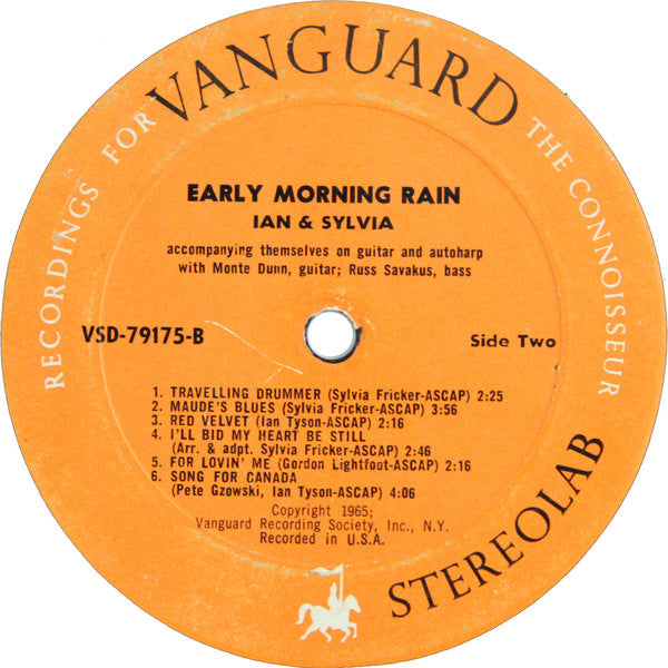 Ian & Sylvia : Early Morning Rain (LP, Album)
