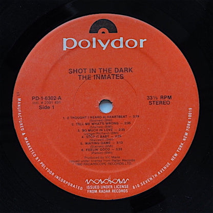 The Inmates (2) : Shot In The Dark (LP, Album, 53)