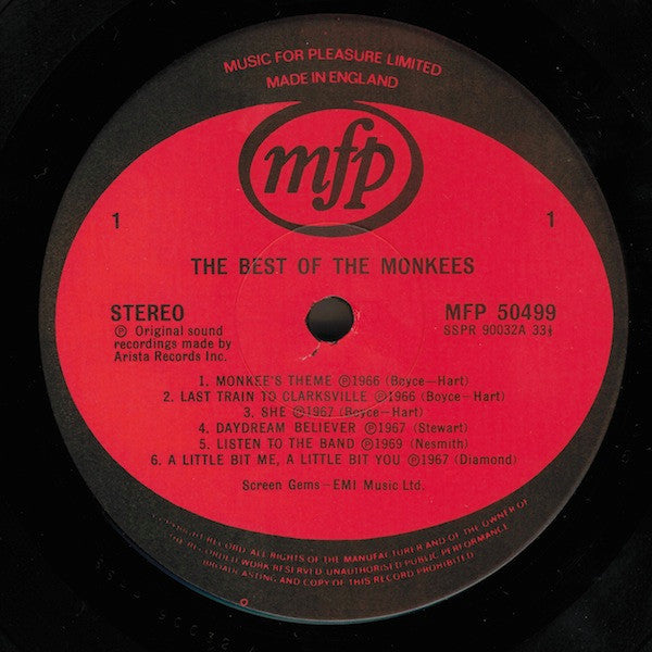 The Monkees : The Best Of The Monkees (LP, Comp, RE)