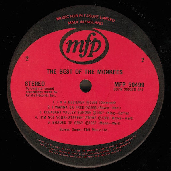 The Monkees : The Best Of The Monkees (LP, Comp, RE)
