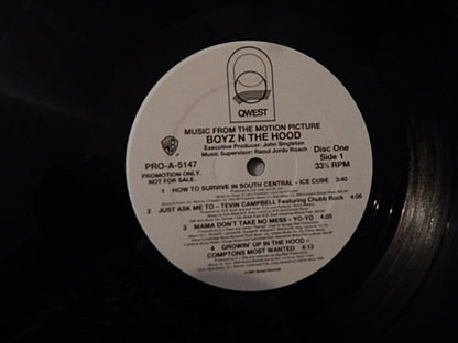 Various : Boyz N The Hood (Music From The Motion Picture) (Radio Edit) (2xLP, Comp, Promo)