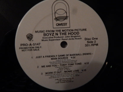 Various : Boyz N The Hood (Music From The Motion Picture) (Radio Edit) (2xLP, Comp, Promo)