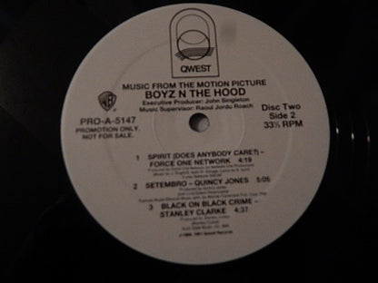 Various : Boyz N The Hood (Music From The Motion Picture) (Radio Edit) (2xLP, Comp, Promo)