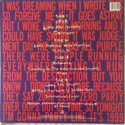 Prince : 1999 (2xLP, Album, Spe)