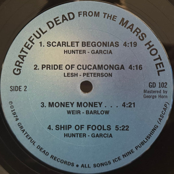Grateful Dead* : From The Mars Hotel (LP, Album, San)