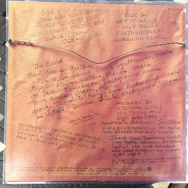 The Stills-Young Band : Long May You Run (LP, Album, Win)