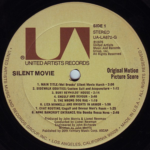 John Morris : Silent Movie (Original Motion Picture Score) (LP, Album)