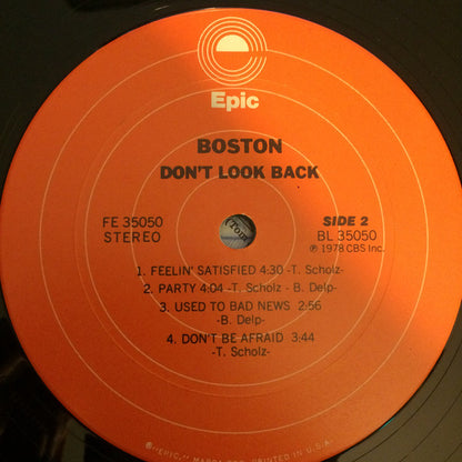 Boston : Don't Look Back (LP, Album, Gat)