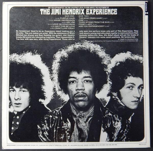 The Jimi Hendrix Experience : Are You Experienced? (LP, Album, RE, Win)