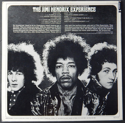 The Jimi Hendrix Experience : Are You Experienced? (LP, Album, RE, Win)