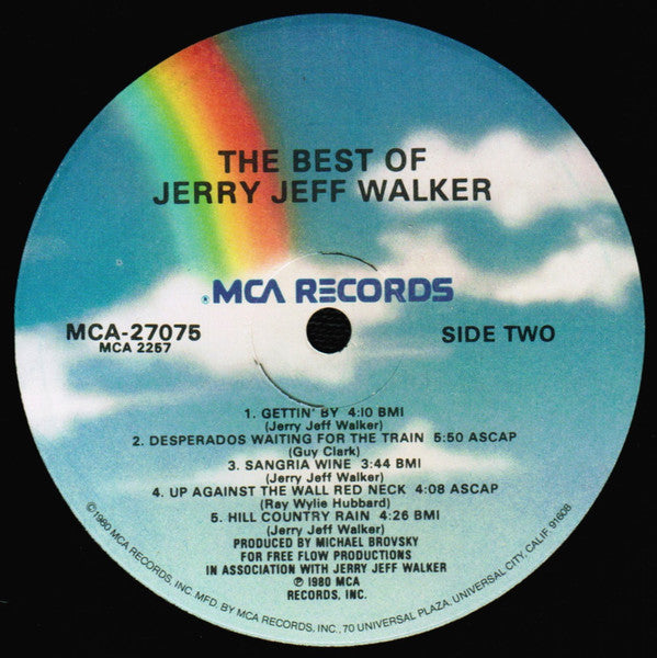 Jerry Jeff Walker : The Best Of Jerry Jeff Walker (LP, Comp, RP)
